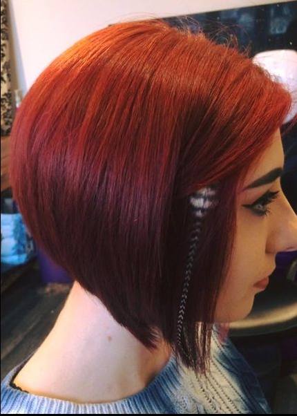 Rich purple vivid colour with curls