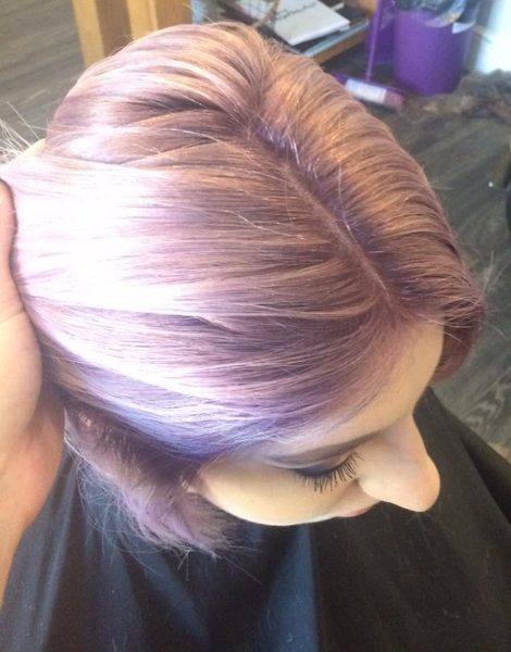 Pastel lilac short colour