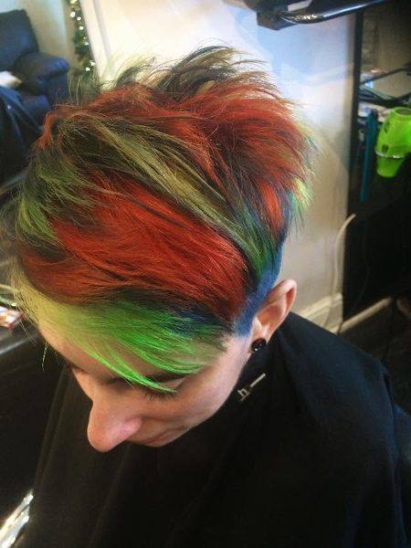 Multi-vivid red green blue short cut